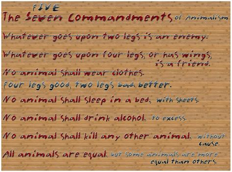 What Are The Ten Commandments For The Book Animal Farm